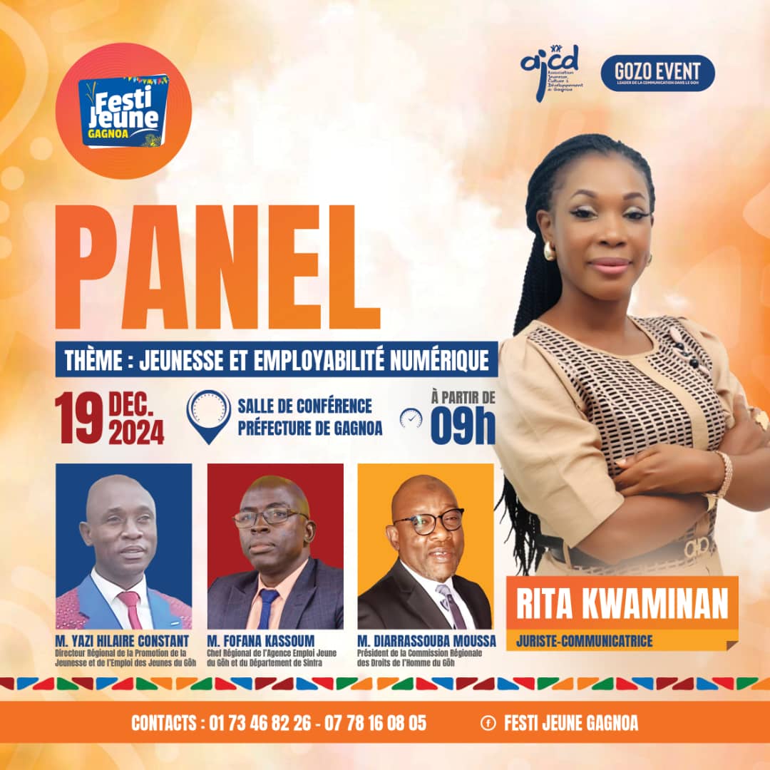 Ce jeudi 19 Décembre, je serai à Gagnoa pour partager mon expérience sur l'employabilité des jeunes et le numérique.
Si vous êtes à Gagnoa, rejoignez-nous demain à 9h00 à la salle de conférence de la préfecture.
#panel #formation #leadershipfeminin