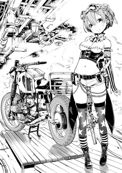 今日の過去絵は、レムとBMWのスラロクです。 
