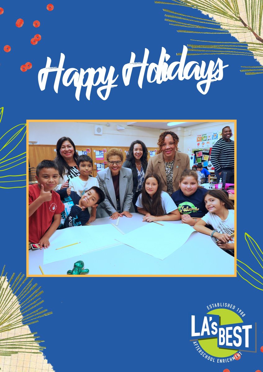 LA's BEST (@lasbest) on Twitter photo A heartfelt thank you to <a href="/MayorOfLA/">Mayor Karen Bass</a> for visiting and connecting with our LA’s BEST students. We deeply appreciate your continued support for afterschool programs that empower and inspire young Angelenos to thrive. A heartfelt thank you to <a href="/MayorOfLA/">Mayor Karen Bass</a> for visiting and connecting with our LA’s BEST students. We deeply appreciate your continued support for afterschool programs that empower and inspire young Angelenos to thrive.