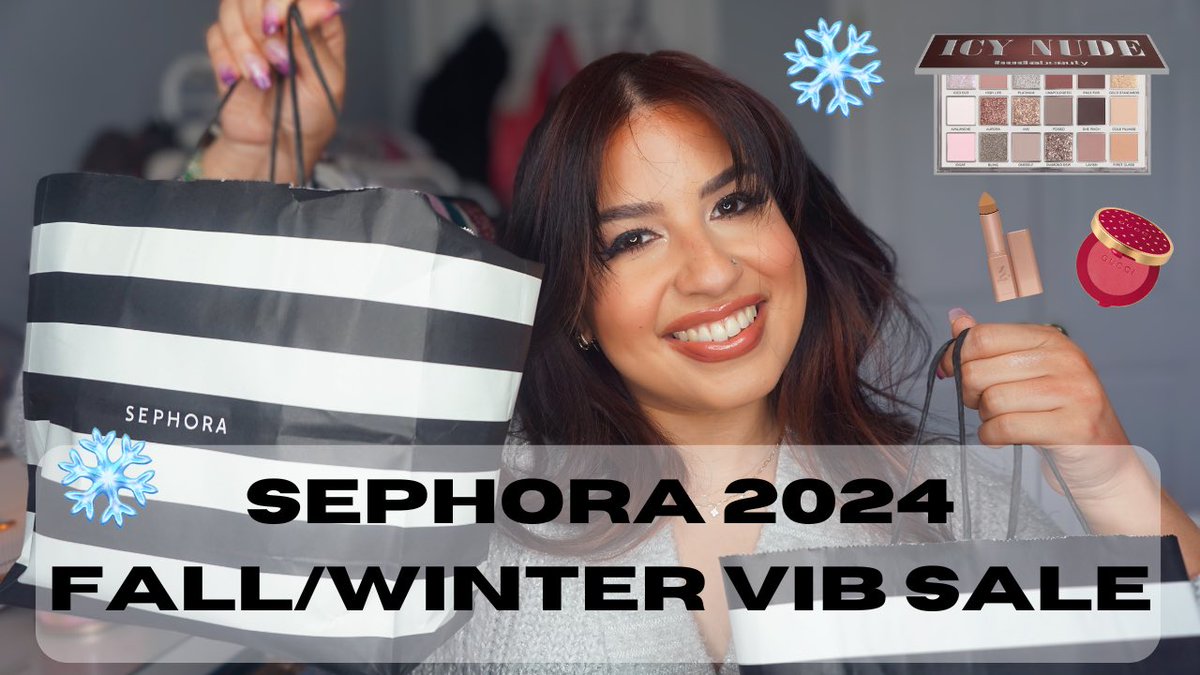 _aasx's tweet photo. 2024 Sephora Winter VIB Sale Haul☃️❄️💄 🎄✨ https://t.co/BXS0KHMX9j via @YouTube https://t.co/71bVwqc7T5