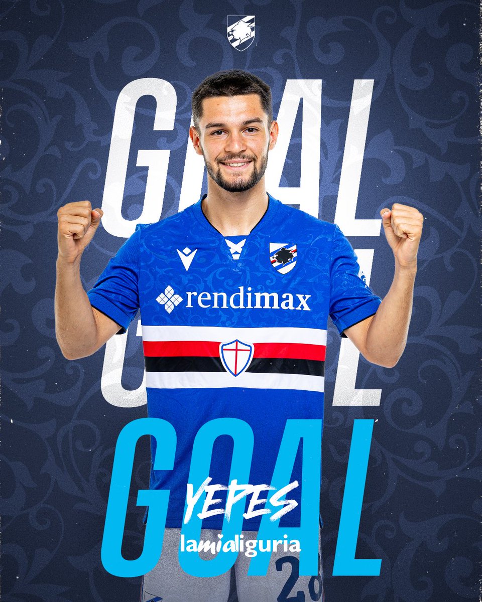 sampdoria's tweet photo. ⚽️ | GOL

61’ - Controllo e tap-in vincente di #Yepes. Battuto #Ryan.

#RomaSamp 3️⃣-1️⃣ |#CoppaItaliaFrecciarossa

#ForzaDoria 🔵⚪️🔴⚫️⚪️🔵 https://t.co/GFfO9D2UdL