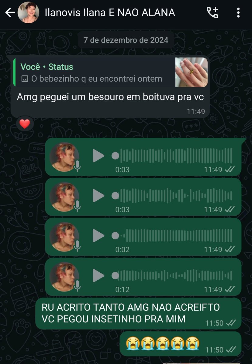 DraxxZs's tweet photo. pov: vc tem amigos que te dão insetos de presente: https://t.co/I0252kKAcz