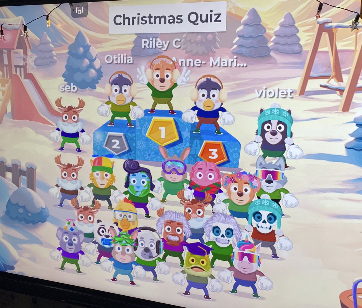 Class 6 loved Christmas party 🎄 Kahoot quizzes!