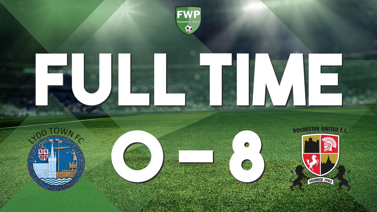 FULL-TIME: Lydd Town 0-8 Rochester United fwp.co/nvcNtc