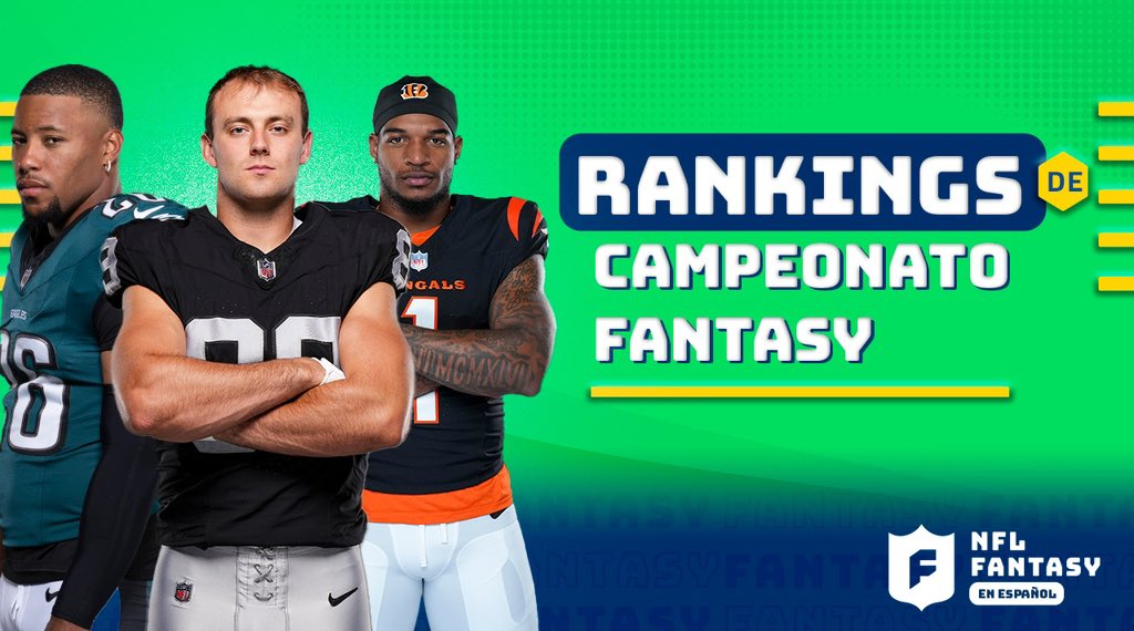 NFL Fantasy en Español (@nflfantasyesp) on Twitter photo Rankings de CAMPEONATO FANTASY 🏆
<a href="/ChatoRomeroFF/">Chato Romero🏈</a> te trae la edición final de los valores de jugadores para esta temporada 🏈
Abrimos hilo 🧵 Rankings de CAMPEONATO FANTASY 🏆
<a href="/ChatoRomeroFF/">Chato Romero🏈</a> te trae la edición final de los valores de jugadores para esta temporada 🏈
Abrimos hilo 🧵