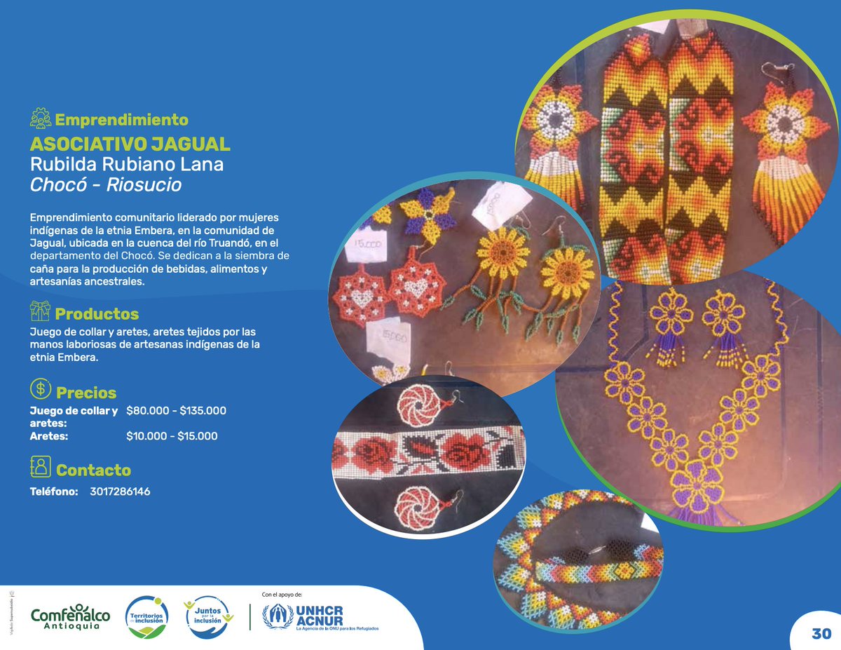 ACNUR Colombia (@acnurcolombia) on Twitter photo 🧑🎄Esta Navidad, haz 🎁 con propósito🎄
Consulta el Catálogo de Productos #JuntosPorLaInclusión y #TerritoriosDeInclusión <a href="/ComfenalcoAnt/">Comfenalco Antioquia</a>, emprendimientos de personas refugiadas y desplazadas💚🇺🇳💙
✅Disponible en Antioquia, Chocó, Córdoba y Eje Cafetero
👉juntosporlainclusion.org/emprendedores/ 🧑🎄Esta Navidad, haz 🎁 con propósito🎄
Consulta el Catálogo de Productos #JuntosPorLaInclusión y #TerritoriosDeInclusión <a href="/ComfenalcoAnt/">Comfenalco Antioquia</a>, emprendimientos de personas refugiadas y desplazadas💚🇺🇳💙
✅Disponible en Antioquia, Chocó, Córdoba y Eje Cafetero
👉juntosporlainclusion.org/emprendedores/