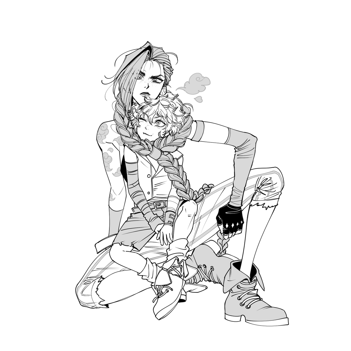 GUB_TARO's tweet photo. Fluffy..🐱
#Arcane #Jinx #lsha https://t.co/zvyGsT6jr2