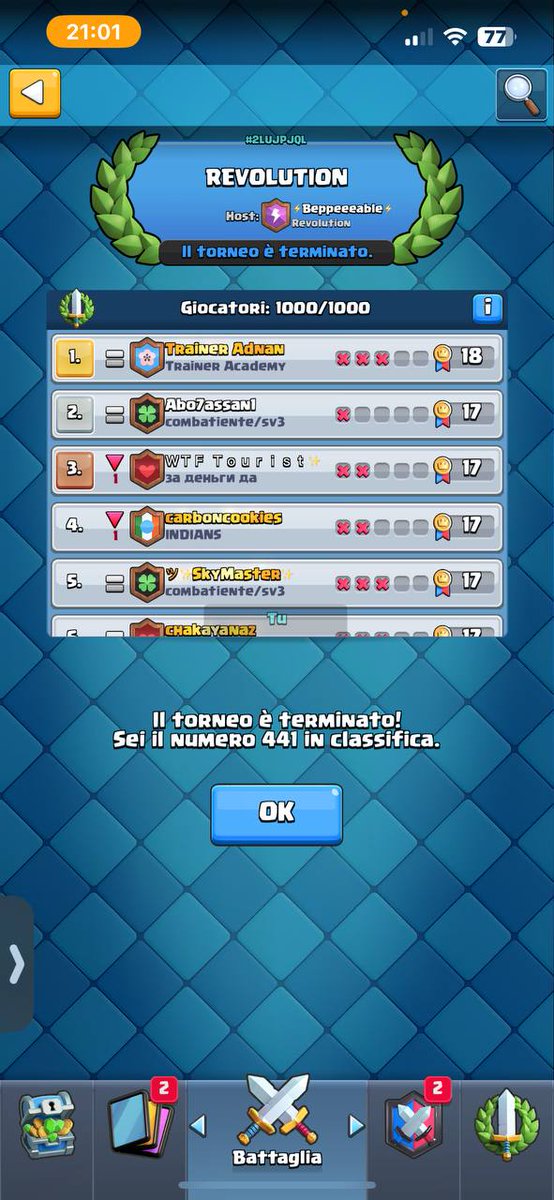 QLASH BULL (@qlashbull) on Twitter photo Great tournament with lots of prizes and fun!!! π Thanks to everyone for participating in such large numbers β£οΈ a special thanks goes to the Revolution community and <a href="/QLASH_App/">QLASH App</a> <a href="/beppeeeable/">beppeeeable</a> <a href="/Recameca/">Recameca π</a> <a href="/Juanal_Con_L/">JuanTrick:):(</a> <a href="/kevincito_CR/">Kevincito</a> <a href="/AliFragment/">Ali Fragment</a> Great tournament with lots of prizes and fun!!! π Thanks to everyone for participating in such large numbers β£οΈ a special thanks goes to the Revolution community and <a href="/QLASH_App/">QLASH App</a> <a href="/beppeeeable/">beppeeeable</a> <a href="/Recameca/">Recameca π</a> <a href="/Juanal_Con_L/">JuanTrick:):(</a> <a href="/kevincito_CR/">Kevincito</a> <a href="/AliFragment/">Ali Fragment</a>