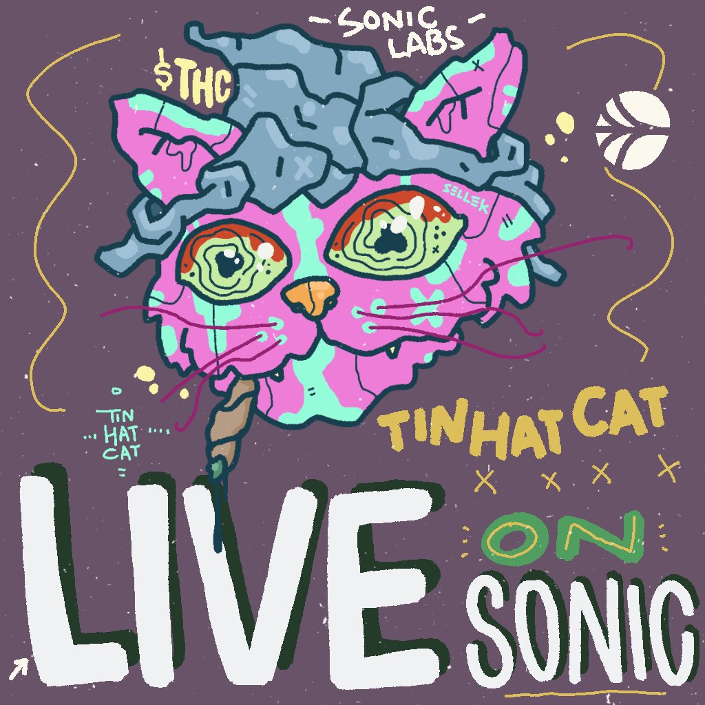 $THC IS LIVE ON <a href="/Equalizer0x/">Equalizer 🌊</a> ON SONIC. 

THIS IS THE ONLY OFFICIAL TWEET.

DO NOT GIVE YOUR KITTY TOKENS TO SCAMMERS.

CA- 0x17Af1Df44444AB9091622e4Aa66dB5BB34E51aD5