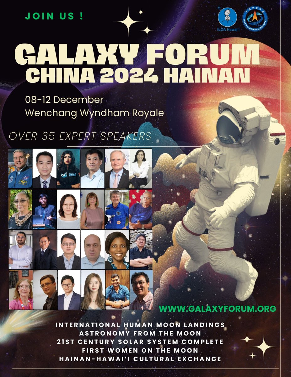 Thank you to all our excellent speakers for joining in Hainan! It was an enjoyable, successful Galaxy Forum galaxyforum.org/galaxy-forum-c…