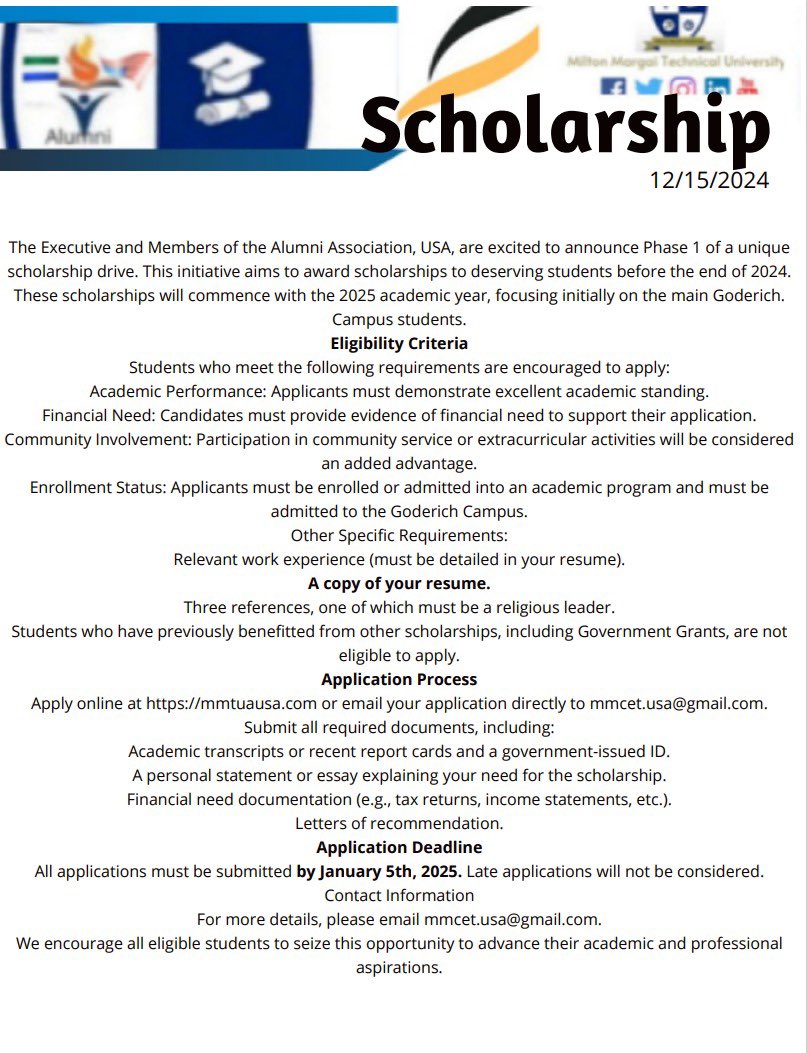 Milton Margai Technical University tweet media