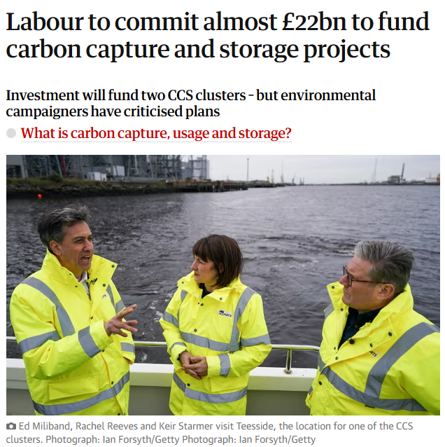 Just a reminder that Labour found £22bn for a highly controversial carbon capture project that wasn't in their manifesto but promised WASPI women compensation, costing £3bn - £10bn, and now suddenly they can't find the money.

They are frauds.