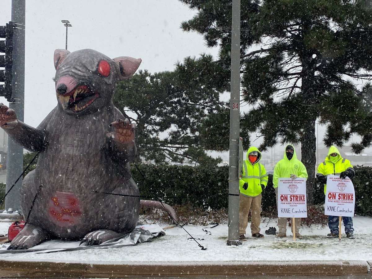 MidAmCarpenters's tweet image. Carpenters #Local1889 has been picketing/ bannering/ handbilling Home Goods and Burlington Coat Factory locations in Wheaton and Downers Grove during the holiday shopping season for hiring contractors who undercut our hard-fought area standards. #KaneConstruction #UnionStrong