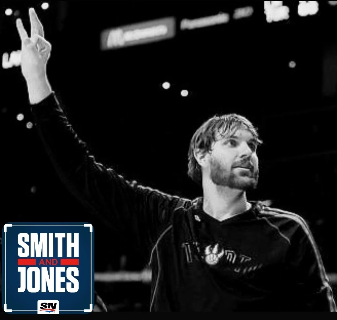 Tonight on Smith &amp; Jones...a lengthy chat with former Raptor Aaron Gray about his love for
the game, his family, Toronto &amp; more.  Tune in at 7pm ET on <a href="/FAN590/">Sportsnet 590 The FAN</a> or check out the podcast later.