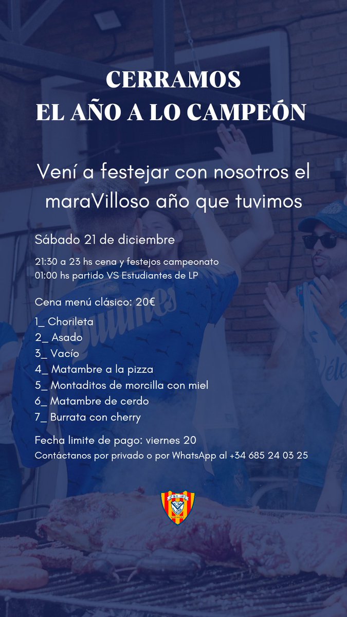 🤍 FESTEJEMOS JUNTOS EL INCREÍBLE 2024 QUE VIVIMOS 💙

Te esperamos para disfrutar la fiesta fortinera en Barcelona 🏴󠁧󠁢󠁳󠁣󠁴󠁿