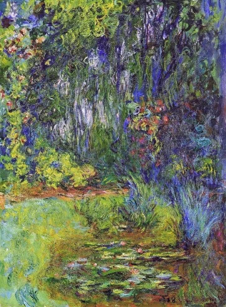 Arteymas_'s tweet photo. Claude Monet - Rincón del estanque de los Nenúfares - (1918-19). https://t.co/e5hr6TwTrk