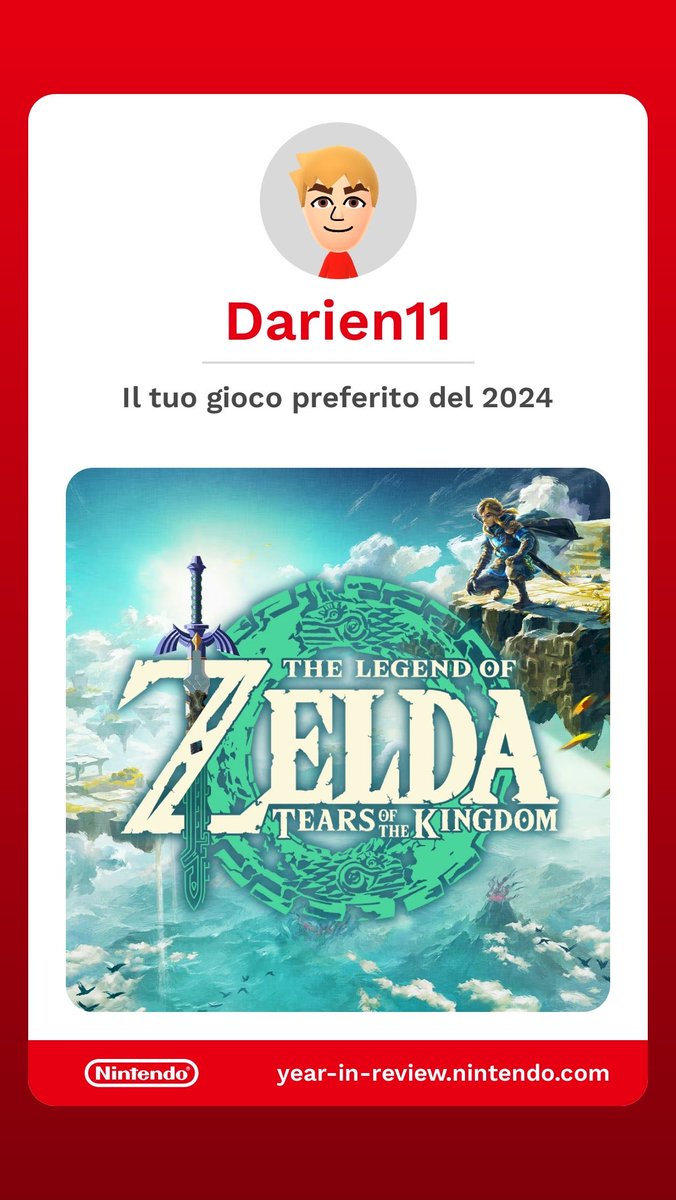 Darienf11's tweet photo. Scopri la rassegna del mio 2024 su Nintendo Switch! Scopri la tua sul sito https://t.co/6Odb1H2Nle

#NintendoSwitch2024 https://t.co/uGWVXtecuh