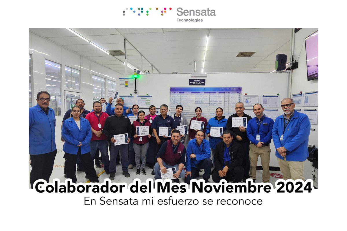 On December 16, 2024, Sensata Technologies, a valued member of the PIMSA family, recognized its star employees with the “Collaborator of the Month” awards for the month of November. Cheers to these amazing contributors who make a difference every day!