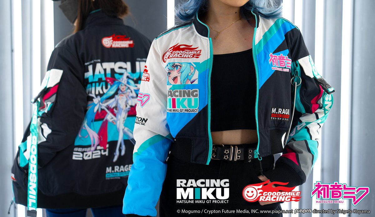 >> NOW AVAILABLE
<a href="/GoodSmile_US/">GoodSmile_US</a> x M.RAGE

We are thrilled to announce our official GoodSmile Racing 2024 Racing Miku Jacket! Available in a cropped cut style or standard length, each jacket comes with a jet tag and exclusive tote bag.

Shipping January 2025

#FightGSR !
