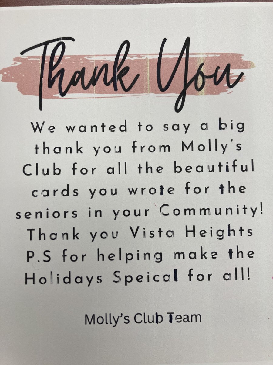 Students at Vista Heights PS share positive messages with our senior community helping to spread good cheer <a href="/VistaHeightsPS/">VistaHeightsPS</a> #peelschools