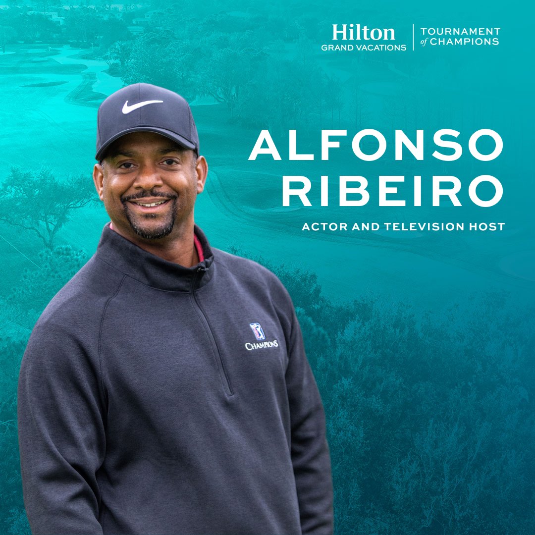 HiltonGrandVacations (@hiltongrandvac) on Twitter photo Actor and TV host <a href="/alfonso_ribeiro/">Alfonso Ribeiro</a> is bringing his signature moves from the screen back to the greens! Catch him competing at the 2025 Hilton Grand Vacations Tournament of Champions this January. Let's show some love for Alfonso! 👏 #HGVLPGA
Learn more: my.hgv.com/4iKJIYg Actor and TV host <a href="/alfonso_ribeiro/">Alfonso Ribeiro</a> is bringing his signature moves from the screen back to the greens! Catch him competing at the 2025 Hilton Grand Vacations Tournament of Champions this January. Let's show some love for Alfonso! 👏 #HGVLPGA
Learn more: my.hgv.com/4iKJIYg