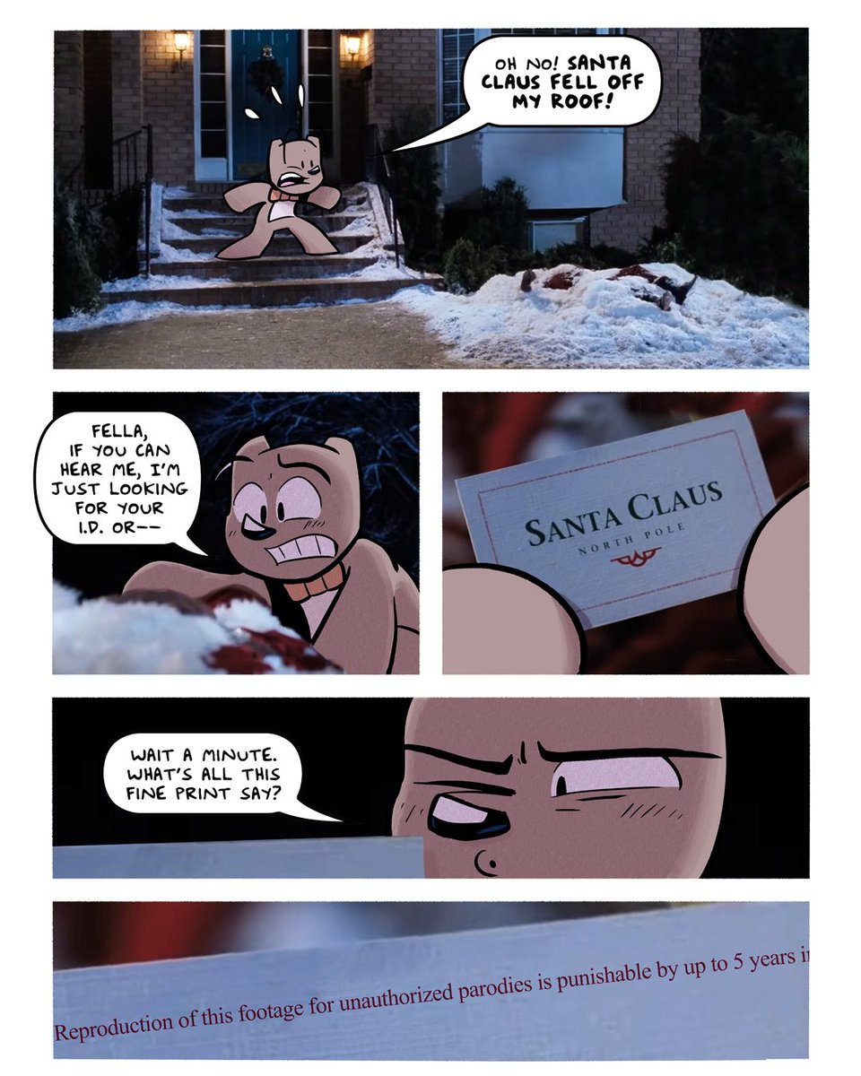 Santa fell off the roof and he's not responding 
