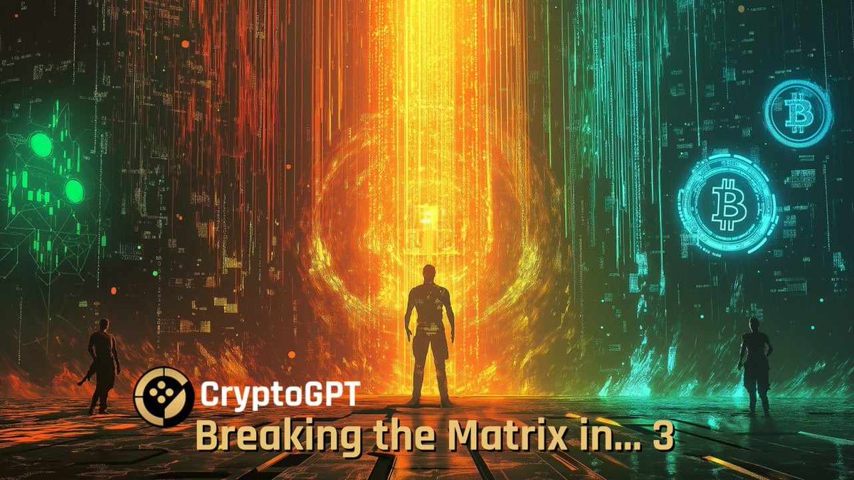 📢Big Announcement coming D-3📢

⚡️Breaking the Matrix in 3...  The walls are cracking. The patterns are shifting. Something powerful is emerging – freedom is within reach. #CryptoGPT #CRGPT #BreakingTheMatrix #BiggerThanYouCanDream