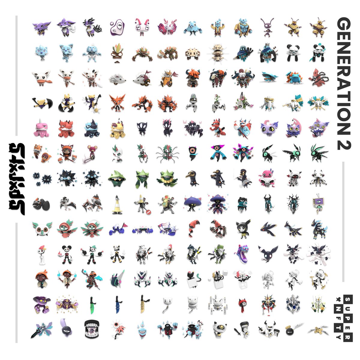 TheSeattleOne's tweet image. Things I like about @SuperNfty Spirits:

🟣 Collecting, trading, &amp;amp; evolving is fun and nostalgic, like you're back on the school yard.
🔵 Price point is accessible for most Spirits, and top rarity Spirits hold value long term.
🟢 Both generations fully minted out.