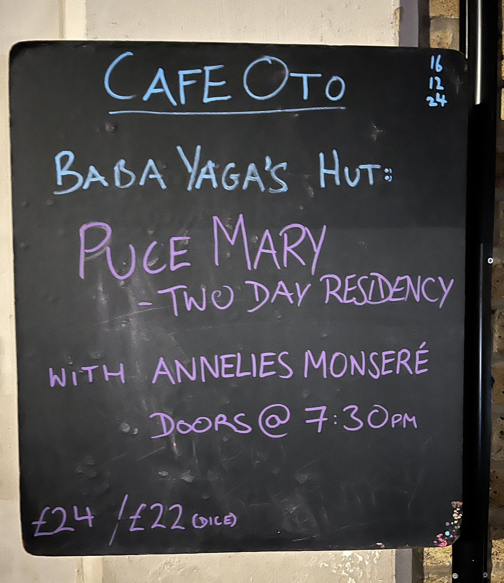 DCGreatAuk's tweet photo. A great night! #PuceMary @AnneliesMonsere @Cafeoto @byhut https://t.co/FED4aQCLFm