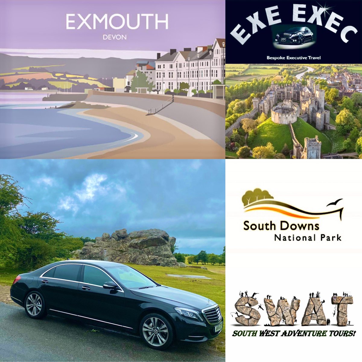 Exe_Exec's tweet image. 3 very nice passengers transported to and from the historic town of Arundel in The South Downs from the lovely seaside town of Exmouth, Devon in one of our luxurious S Class Mercedes..

..a long old day, but time flies when you’re having good banter. 😉