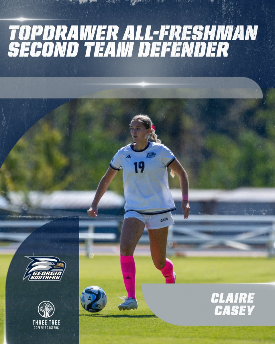 Georgia Southern Women's Soccer (@gsathletics_wso) on Twitter photo Congratulations to Claire Casey for earning second team All-Freshman honors as recognized by Top Drawer Soccer!
#HailSouthern | <a href="/Clairecasey2024/">Claire Casey</a> Congratulations to Claire Casey for earning second team All-Freshman honors as recognized by Top Drawer Soccer!
#HailSouthern | <a href="/Clairecasey2024/">Claire Casey</a>