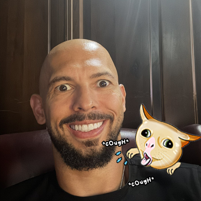 covcat19's tweet photo. He’s still laughing. For now. 

@Cobratate 

#solana $covcat #pepe #memes https://t.co/iUjf1KC8QX