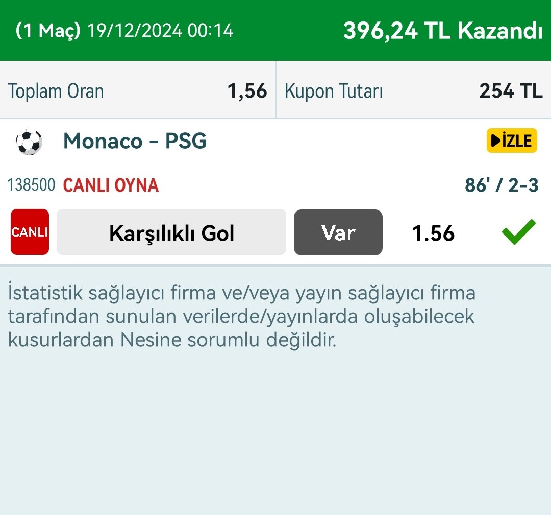 TEEEDS40's tweet image. ROLLİNG 1 KAZANDI ✅✅✅🎯 

#htft #livescore