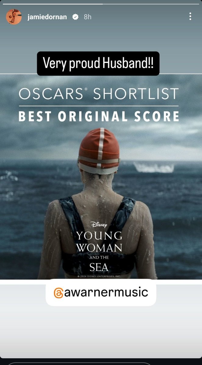V_Hunt_'s tweet photo. #JamieDornan is a very proud husband ❤️ 
#AmeliaWarner #OscarShortlists https://t.co/3sxUkLsnAk