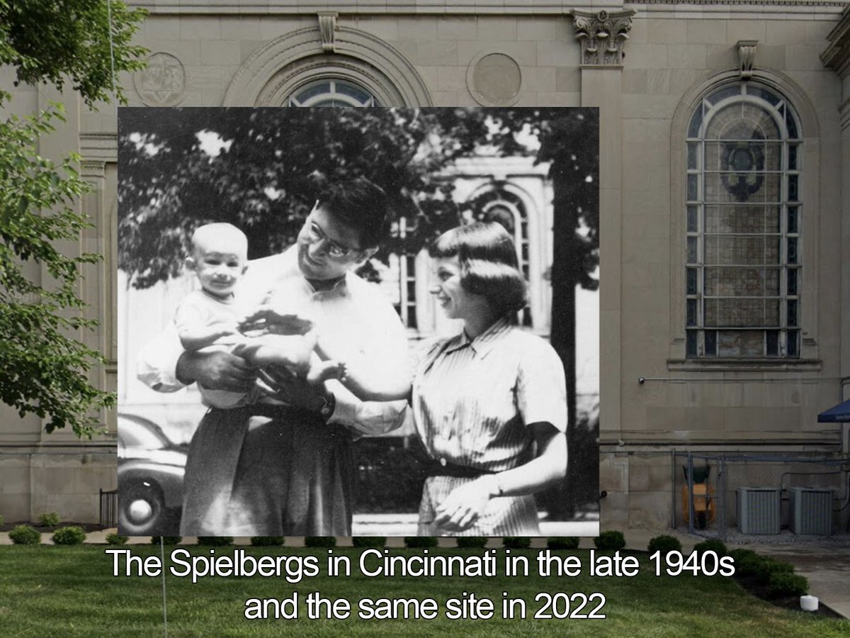 12/18/1946: Steven Spielberg is born in Cincinnati. He was named after his paternal grandfather who had store on Third Street in Downtown Cincinnati. Before moving away at only 3 years old, his family lived in an apartment on South Avondale’s Lexington Avenue. #cincinnatihistory