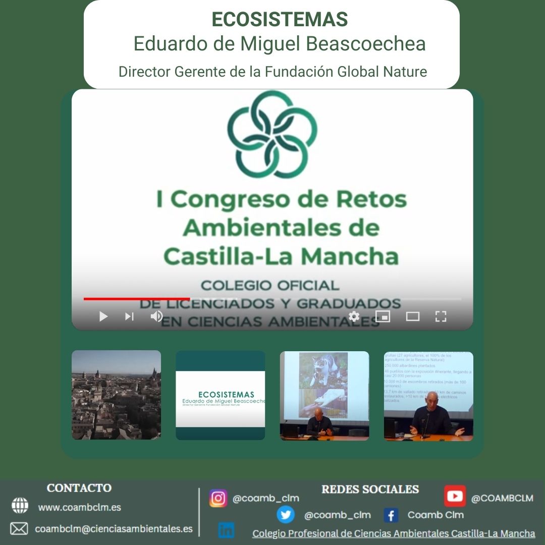 Ponencia sobre Ecosistemas, por Eduardo de Miguel Beascoechea, Director Gerente de la Fundación Global Nature.

youtube.com/watch?v=kuTgSA…