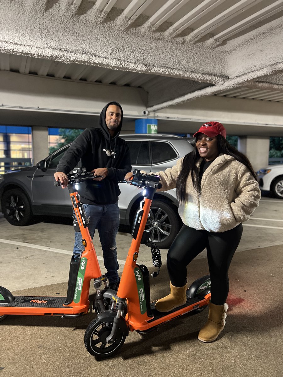 DriveKyte's tweet image. Big news!✨@ridespin and Kyte have teamed up to make travel even easier! Whether it’s a Spin scooter for a quick ride or a Kyte car delivered to your door, we’ve got you covered. To kick it off, the Kyte team took a spin on the scooters in SF! Shoutout to @ridespin & @BirdRide!