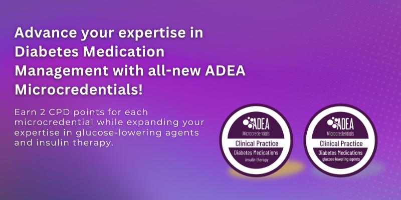 Australian Diabetes Educators Association (@ausdiabetesed) on Twitter photo End the year strong by enhancing your skills!  Enrol in ADEA's new Diabetes Medication Microcredentials:
👉 Understand glucose-lowering agents & insulin therapy
👉 Access practical tools & resources
👉 Earn CPD points & a digital badge
 Get started here: portal.adea.com.au/portal/ End the year strong by enhancing your skills!  Enrol in ADEA's new Diabetes Medication Microcredentials:
👉 Understand glucose-lowering agents & insulin therapy
👉 Access practical tools & resources
👉 Earn CPD points & a digital badge
 Get started here: portal.adea.com.au/portal/