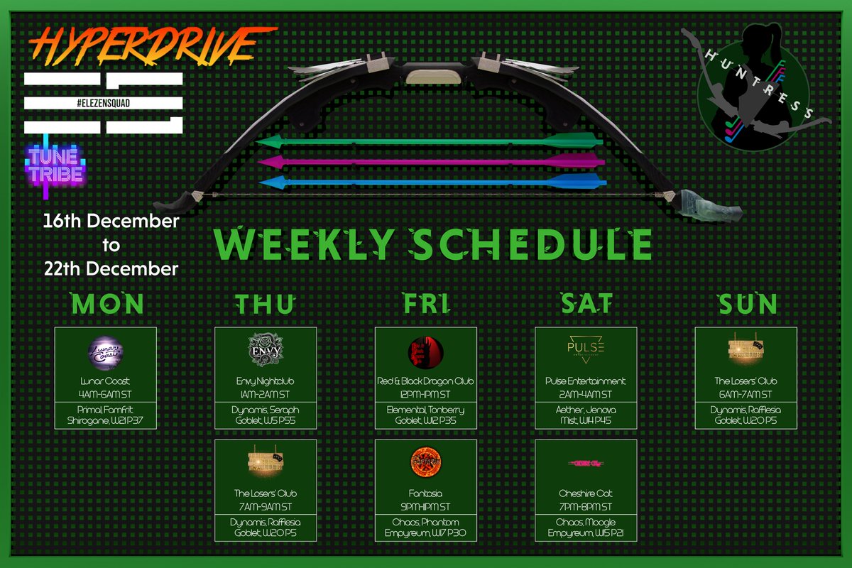 Late weekly schedule as always xD But here we are for this week, lots of stuff going on as we head to the weekend!

<a href="/FFXIVLewdInc/">Lewd Inc.</a> 
@Pulsefc_ffxiv

Keep up with me and my DJing (and also not DJing things) by joining my Discord! discord.gg/fd2eu4k5nk