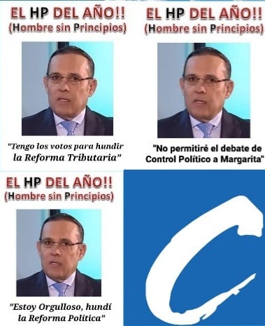 Eclides3's tweet photo. El triple HP del Congreso de la República, orgullo del partido Conservador y de los retrógados fascistas. https://t.co/0Z00hOouP3
