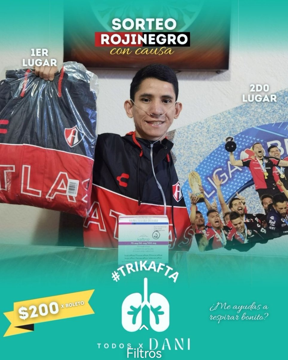 alonso_g17s's tweet photo. Buenas tardes amigos rojinegros!

Me quedan poco boletos para realizar este sorteo con causa. Me ayudan muchísimo si me apoyan con un número. Son premios muy padres.
Con su ayuda podré continuar con mi tratamiento #Trikafta para mi Fibrosis Quística 🙏🏻✨ Dios les multiplique https://t.co/34XzTl3F51
