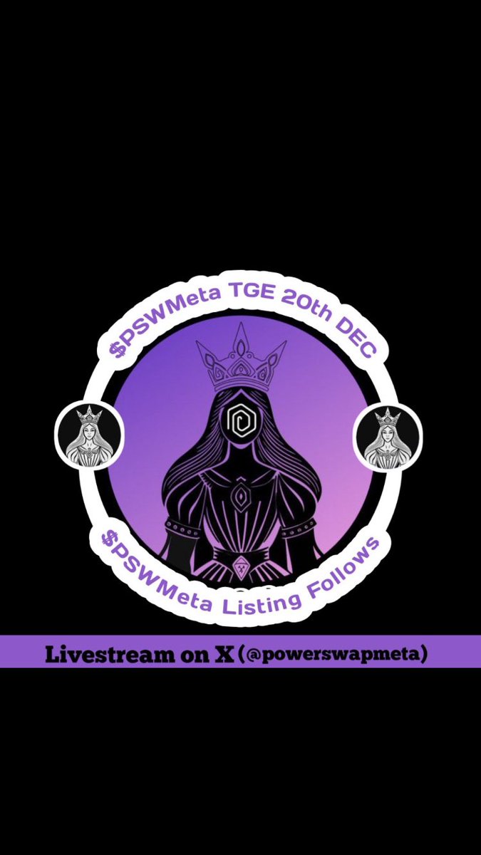 Dan_cryypt's tweet photo. "Get ready!
Join us for an upcoming livestream on the 20th! Tune in for exciting discussions, updates, and more from PowerSwapMeta!
Mark your calendars and set those reminders! We can't wait to connect with you all! #PowerSwapMeta #Livestream #ComingSoon" https://t.co/Z2jrudvecy