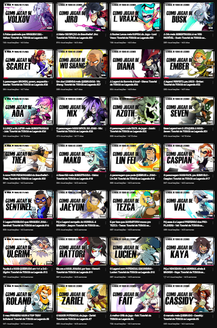lynxwagner's tweet photo. Deu mto trabalho, mas ta ai, 64 vídeos tutoriais em 1  mês, 1 pra cada legend, acredito q eu seja a única pessoa na comunidade a ter feito isso, meio loucura, ja q n traz nd d view, então eu fiz mais pela comunidade msm, principalmente pra ajudar os iniciantes. Espero q gostem ♥ https://t.co/CLhhxqV3Mg