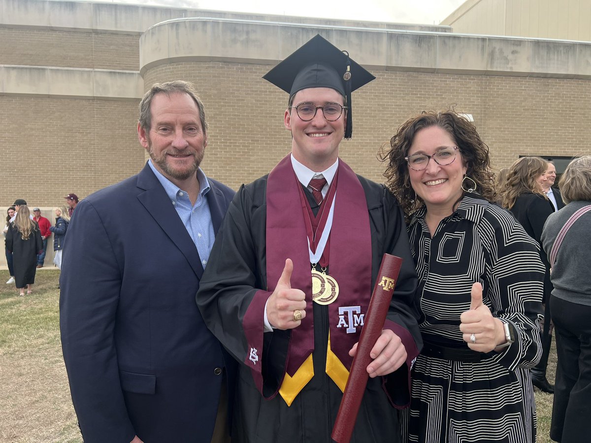 It was fantastic spending time on the campus of <a href="/TAMU/">Texas A&M University</a> last week, especially getting to watch my son, <a href="/ColinPeek43/">Colin Peek</a>! He graduated Summa Cum Laude with a degree in International Studies with a focus on Politics and Diplomacy with minors in Russian and Economics.