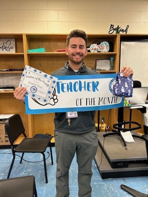 Join us in celebrating Mr. Cruz as our Teacher of the Month for November! He is a phenomenal orchestra &amp; guitar instructor who is cherished by our students. With his wonderful sense of humor, we are thrilled to call him a Wildcat. Well done, Mr. Cruz! #WildcatPride