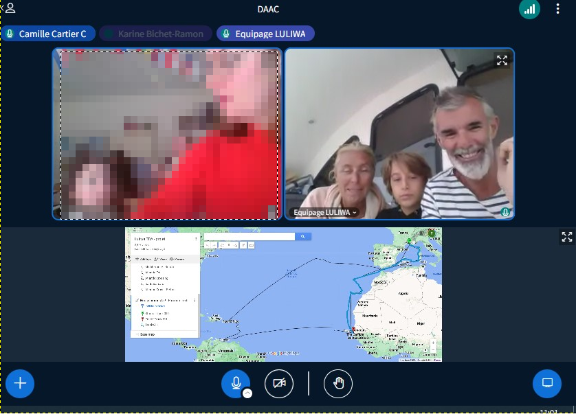 Aujourd'hui, 18 décembre, les élèves du collège Didier Daurat de Saint  Gaudens ont pu échanger avec l'équipage du projet Luliwa amarré à Falia au Sénégal. <a href="/DAACToulouse/">DAAC Toulouse</a> <a href="/cast_toulouse/">CAST-Toulouse</a> #EAC #CSTI