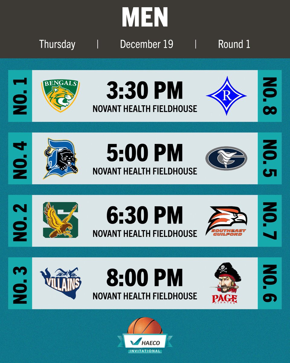 The countdown is on! 

The #HAECOInvit kicks off at 3:30 PM TODAY! 🏀