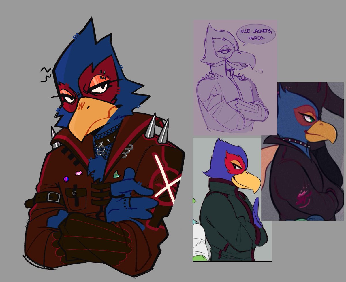 iglioatelle's tweet photo. Redrew edgy Falco Swapfox AU vers
#Starfox https://t.co/qjmkQfhtAY