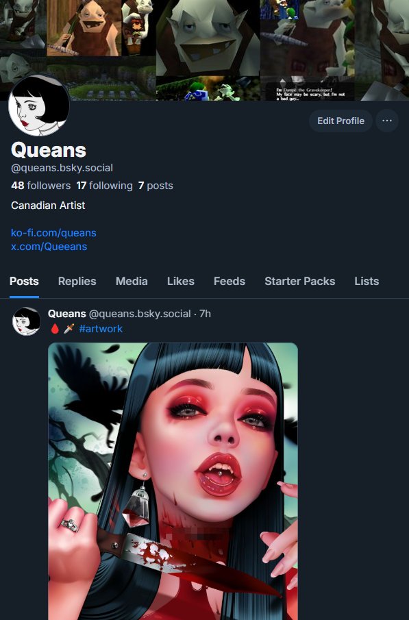 Queeans's tweet image. If you would like to follow me! Hi 👋😶!
bsky.app/profile/queans…