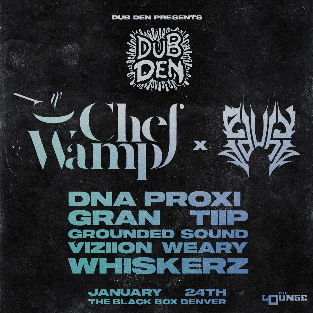 Just announced!
--
01.24.25 (The Lounge)
<a href="/dubdenrecords/">Dub Den Records</a>:
<a href="/chefwamp/">ChefWamp (Ethan)</a> x <a href="/FauhxMusic/">fauhx 🦊 noah</a> 
<a href="/DNAproxi/">DNA Proxi</a> 
Gran
Grounded Sound
<a href="/TIIP_Dubs/">tiip</a> 
Viziion
Weary
<a href="/the_great_domb/">Whiskerz</a> 
--
Tickets on-sale at 11:00am on Thursday!
bit.ly/DubDenJan24